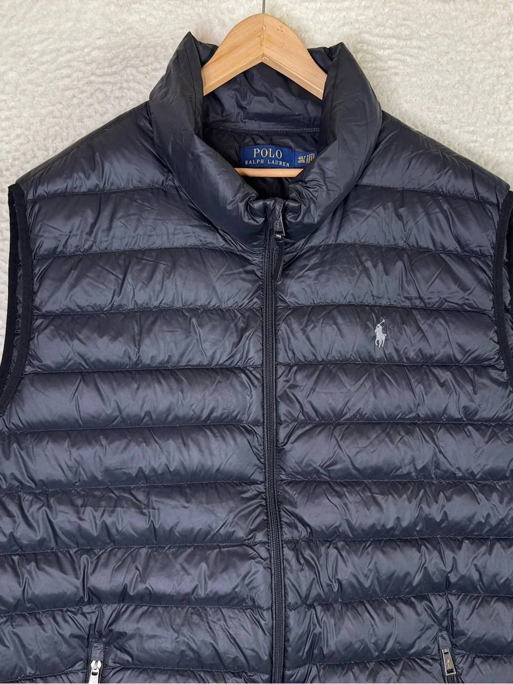 Polo Ralph Lauren Down Puffer Vest Black Men's Size 4XLT Big & Tall